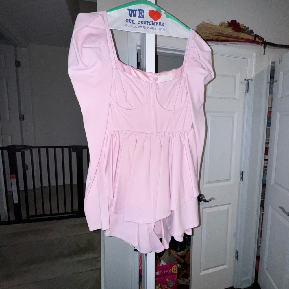 Selkie Pink Long Sleeve Dress